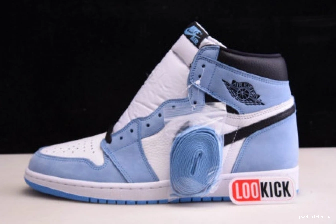 1 HIGH AIR WHITE BLACK UNIVERSITY RETRO BLUE 555088-134 JORDAN 0729